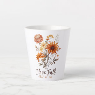 Tasse Latte J'Aime La Chute La Plupart De Tous