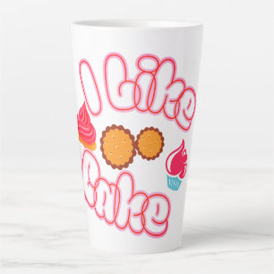 Tasse Latte J'aime le gâteau