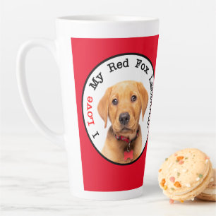Tasse Latte J'aime ma rousse de latte du Labrador