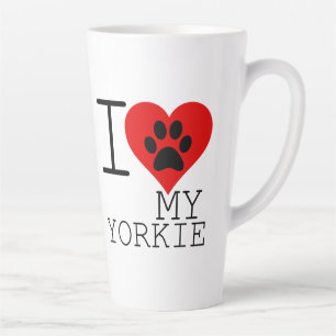 TASSE LATTE JE COEUR MON YORKIE