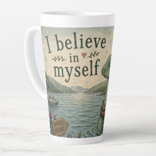 Tasse Latte Je crois en moi-même Loch Ness Monster fantaisiste