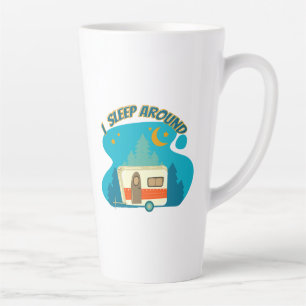 Tasse Latte Je Dors Autour Du Camper Van Camper Explorer Campi