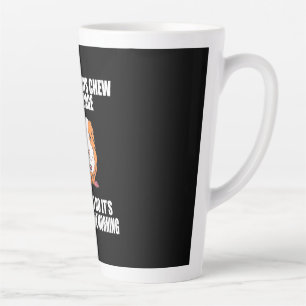 Tasse Latte Je Joue Avec Du Cochon De Guine Le Matin