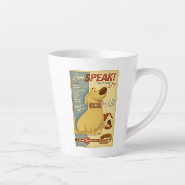 Tasse Latte Je peux parler ! - Col de chien parlé Muntz (Droite)