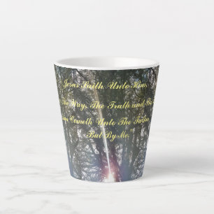 Tasse Latte "Je suis le chemin, la vérité et la vie"