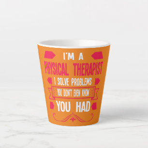 Tasse Latte Je suis physiothérapeute 