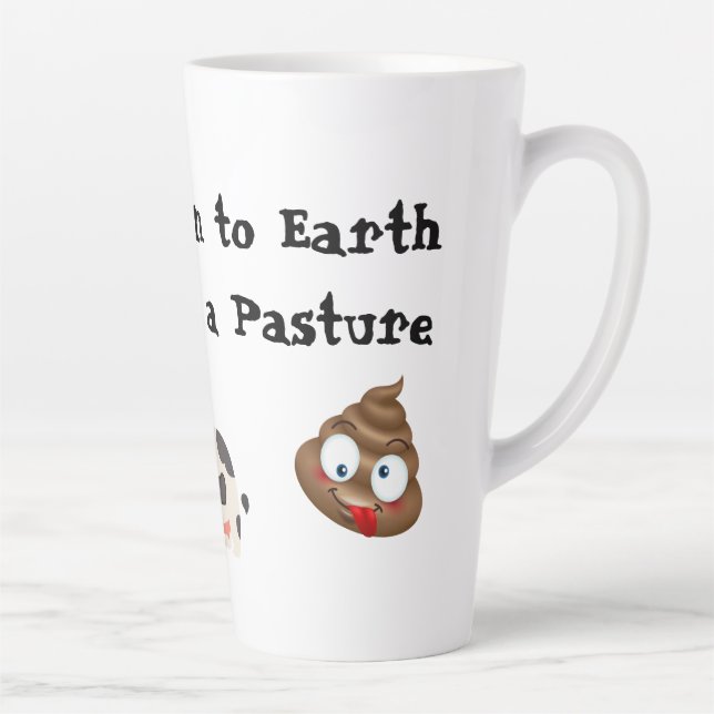 Tasse Latte Je suis sur Terre (Droite)