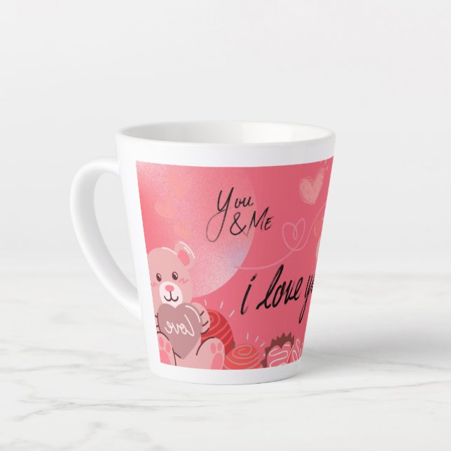 Tasse Latte Je t'aime (Angle gauche)