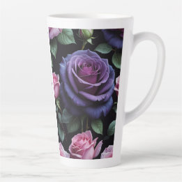 Tasse Latte Je T'aime Roses