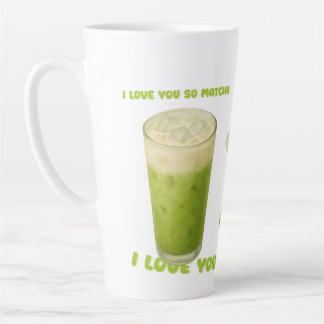 TASSE LATTE JE T'AIME TELLEMENT MATCHA, MATCHA VERT THÉ AMOUR