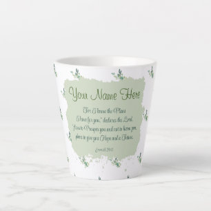 Tasse Latte Jeremiah 29:11 Bible Verse Personnaliser