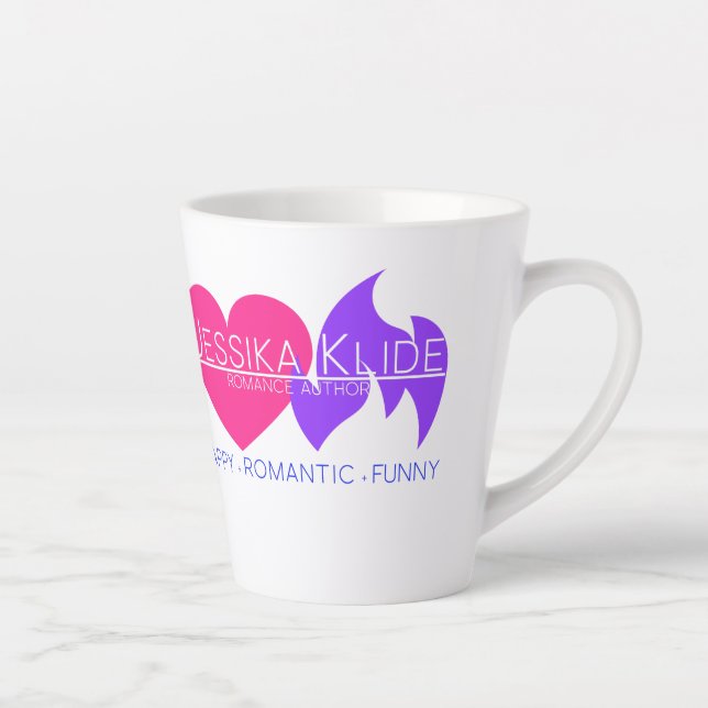 Tasse Latte Jessika Klide Romance Auteur Logo Latte (Droite)