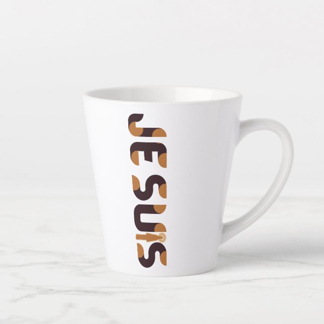 Tasse Latte Jésus, coupe Je Suis (Droite)