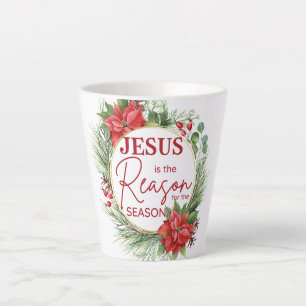 Tasse Latte Jésus est la raison de la saison Noël