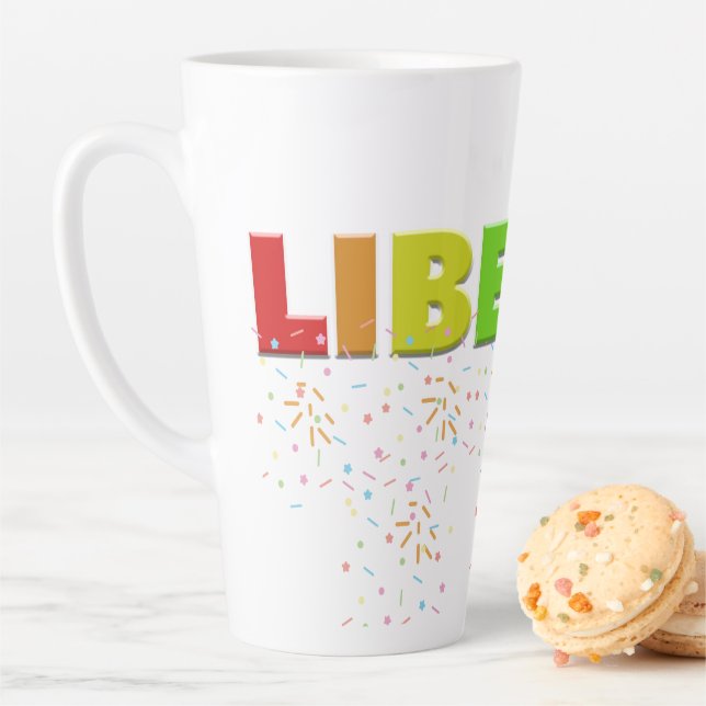 Tasse Latte Jeux olympiques de Mikitiez PE donut sport arc-en- (En situation)