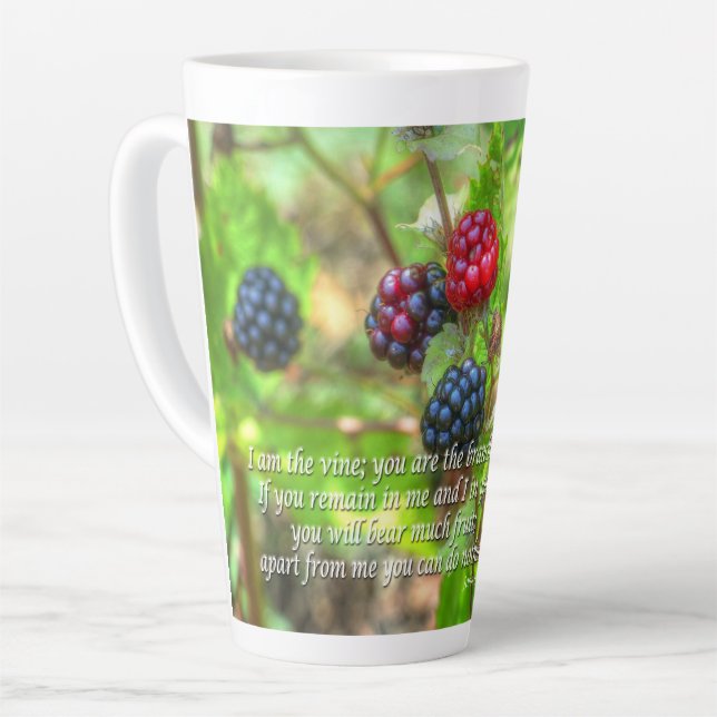 Tasse Latte John 15:5 (Angle gauche)