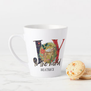 Tasse Latte Joie Au Monde Nativité Noël