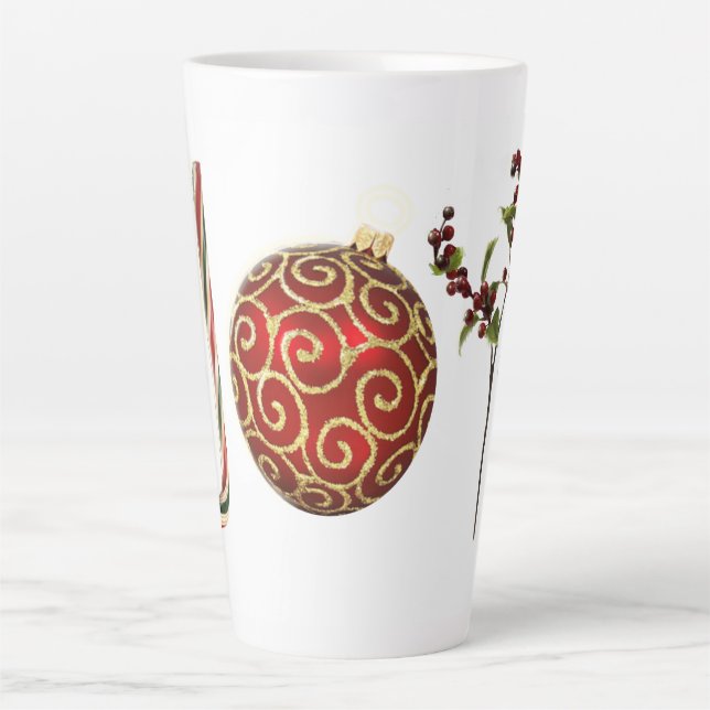 Tasse Latte Joie personnalisée sucre de canne ornement saint (Devant)