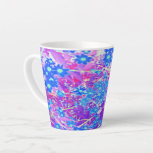 Tasse Latte Joli bleu violet et vert citron