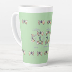 Tasse Latte Joli Dragon Libellule Papillon Maureen Girard