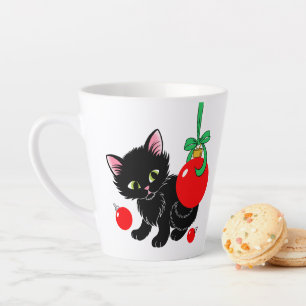 Tasse Latte Joli Noël Kitten