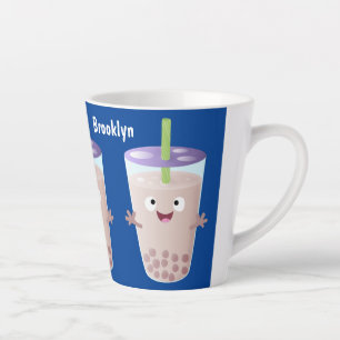 Tasse Latte Joli personnage de dessin animé boba thé bulle