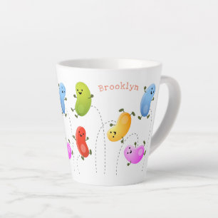 Tasse Latte Jolie jellybeans bondissant dessin animé