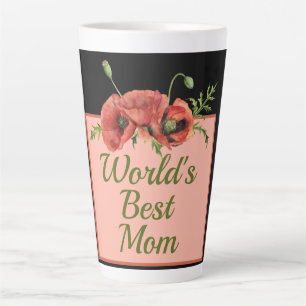 Tasse Latte Jolie maman du monde floral
