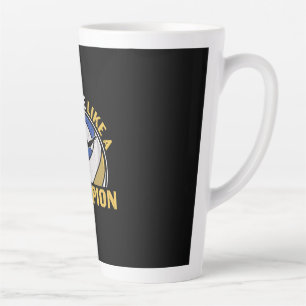 Tasse Latte Joueur de volley-ball Pratiquer Comme Un Champio