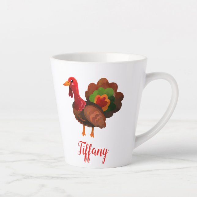 Tasse Latte Jour de Noël Turquie (Droite)