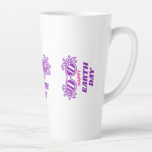 TASSE LATTE JOURNÉE DE LA TERRE HEUREUSE