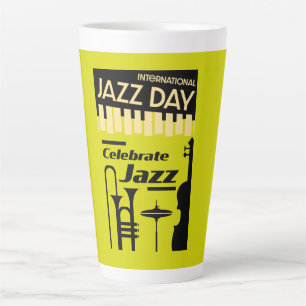 Tasse Latte Journée internationale du jazz 30 avril