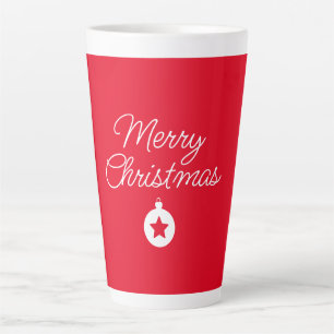 Tasse Latte Joyeuse nouvelle année Joyeux Noël Période des fêt