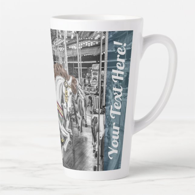 Tasse Latte Joyeux Go Round Carousel Photography (Droite)