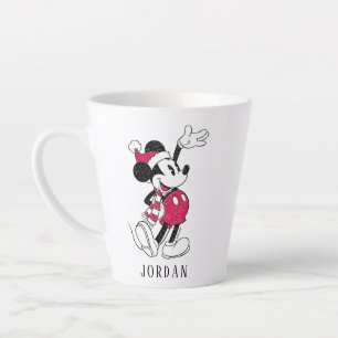Tasse Latte Joyeux Noël   Mickey Souris Vintage Père Noël
