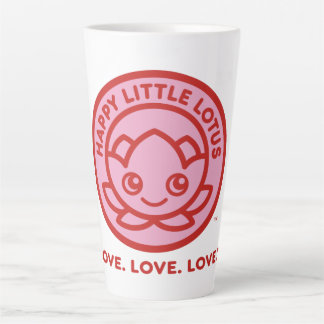 Tasse Latte Joyeux Petit Lotus, Amour. Amour. Amour,