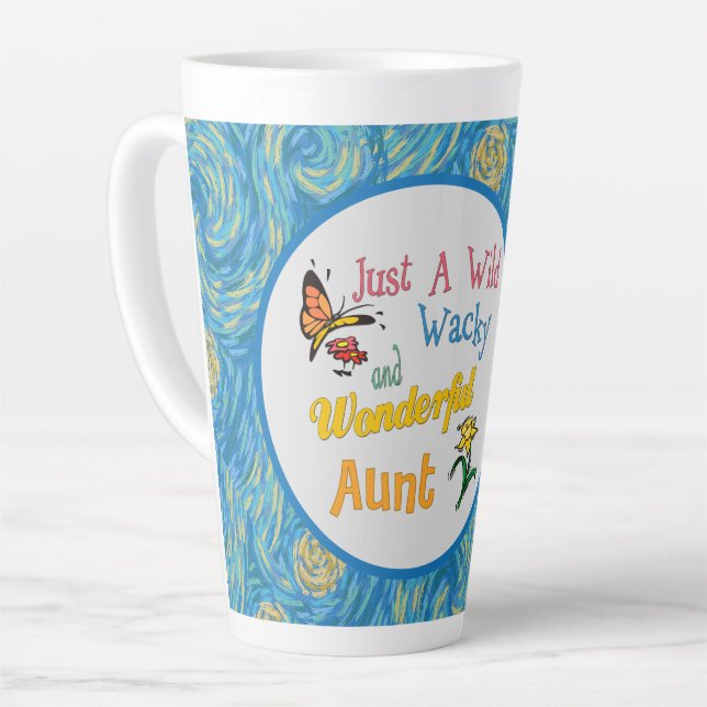 Tasse Latte Juste Une Merveilleuse Foule Tante (Angle gauche)