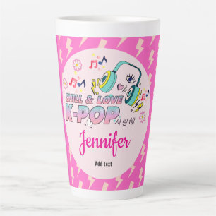 Tasse Latte K-Pop Music Star Coréen Thème Anniversaire Cadeau 