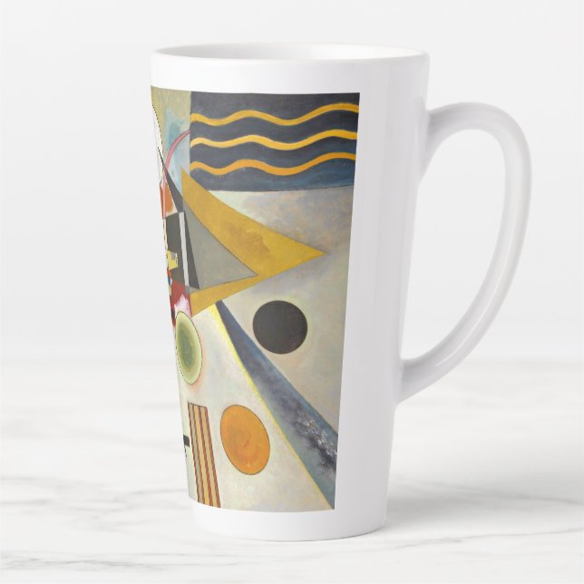 Tasse Latte Kandinsky Art moderne Abstrait coloré (Droite)