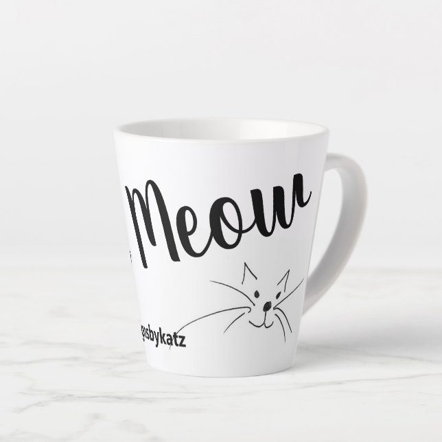 Tasse Latte Katz Meow (Angle droit)