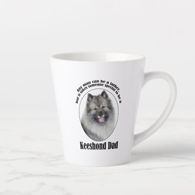 Tasse Latte Keeshond Papa (Droite)