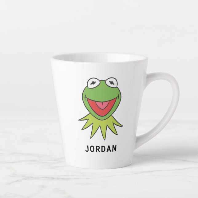 Tasse Latte Kermit la tête de dessin de la grenouille (Droite)