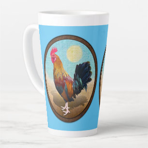 Tasse Latte Key West - Rooster tzigane Vintage ovale