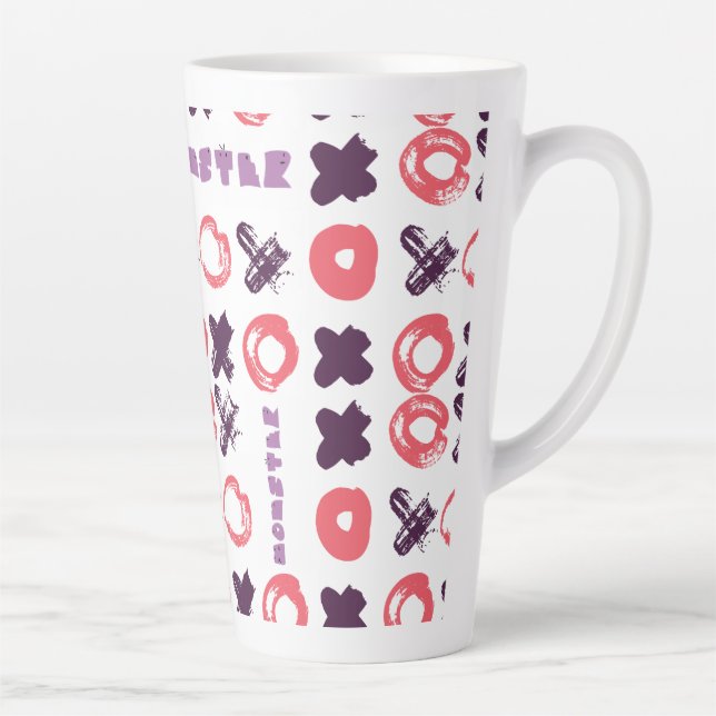 Tasse Latte Kit de marque Momster tik-tak-toe (Droite)
