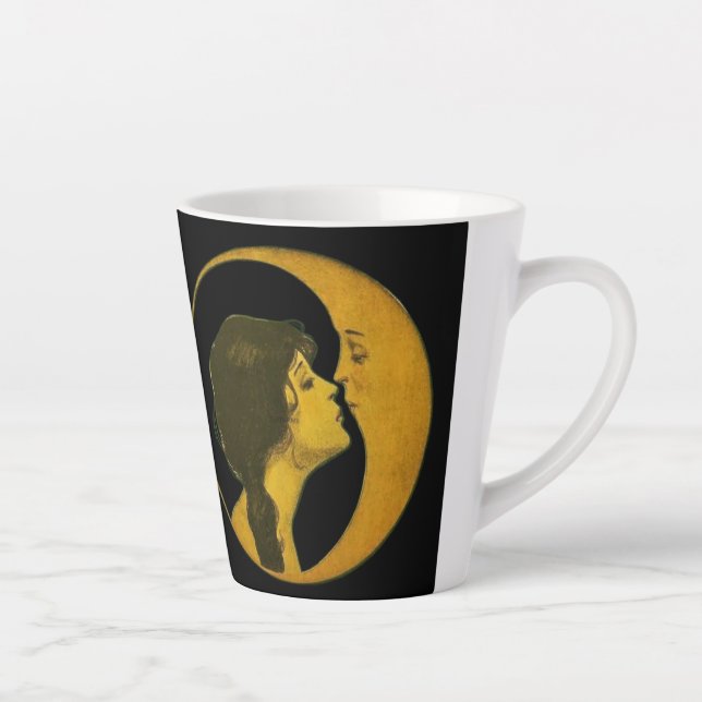 Tasse Latte Klimt-Inspired Surreal Collage (Droite)