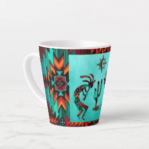 Tasse Latte Kokopelli Et Cactus