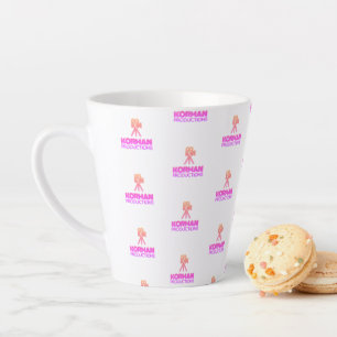 Tasse Latte Korman Productions YouTube Channel Pink Logo Carre