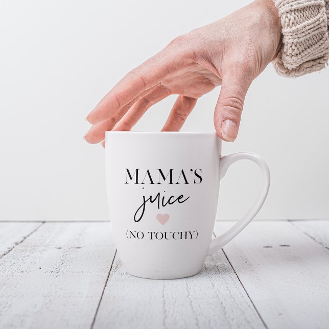 Tasse Latte La citation amusante du jus de maman | Meilleur ca (Créateur téléchargé)