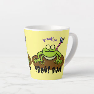 Tasse Latte La grenouille règle drôle dessin de grenouille ver