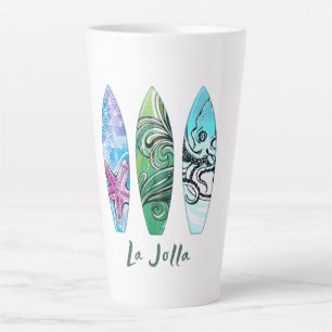 Tasse Latte La Jolla California Surboards
